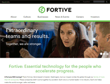 Tablet Screenshot of fortive.com